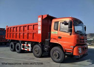 中国 DFD3318産業ダンプ トラック、RHD/LHD 375HP 8x4のダンプカー トラックの赤い色 工場