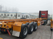 中国 容器輸送のための半40ft 12mのトレーラー トラックのトラック3の車軸骨組トレーラー 工場