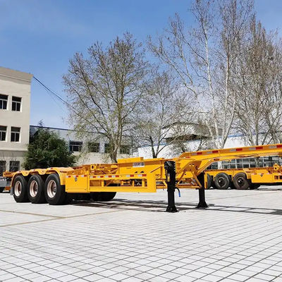 3軸 40ft 20ft スケルトンセミトレーラー 20ft 40ft 45ft コンテナ 12回転ロック